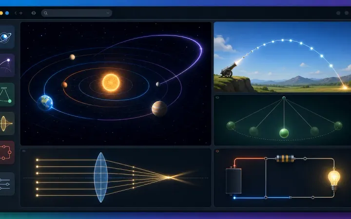 Best Free Physics Simulators Online: Gravity, Motion, Circuits, and More