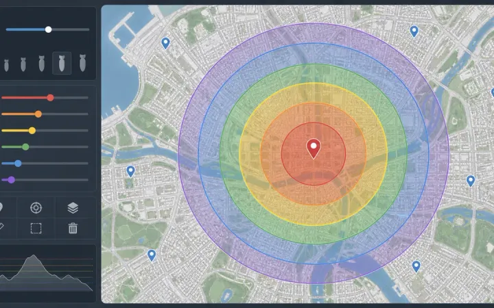 Nuclear Bomb Radius Simulator Guide: How to Read Blast Maps Responsibly